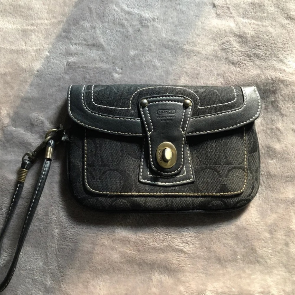 Coach Zippered Wristlet